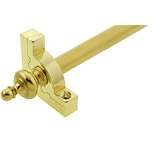 Sovereign Urn Plain Stair Rod - Brass